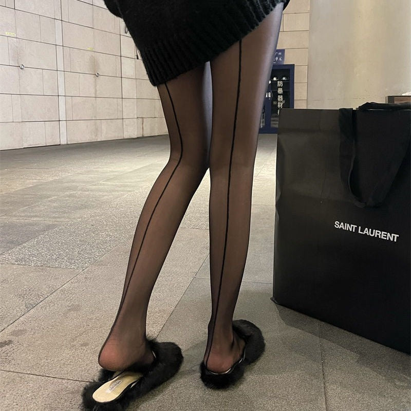 Nyra Sheer Reversible Stockings