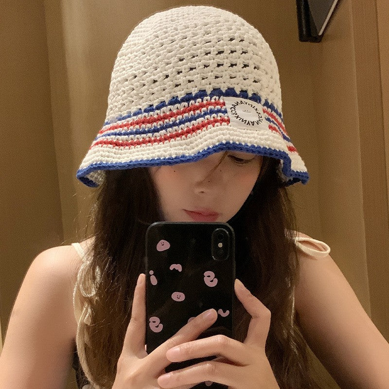 Alenya Striped Cotton Bucket Hat