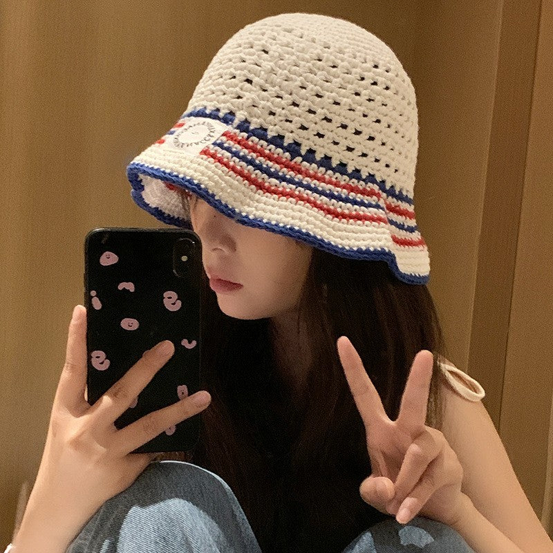 Alenya Striped Cotton Bucket Hat