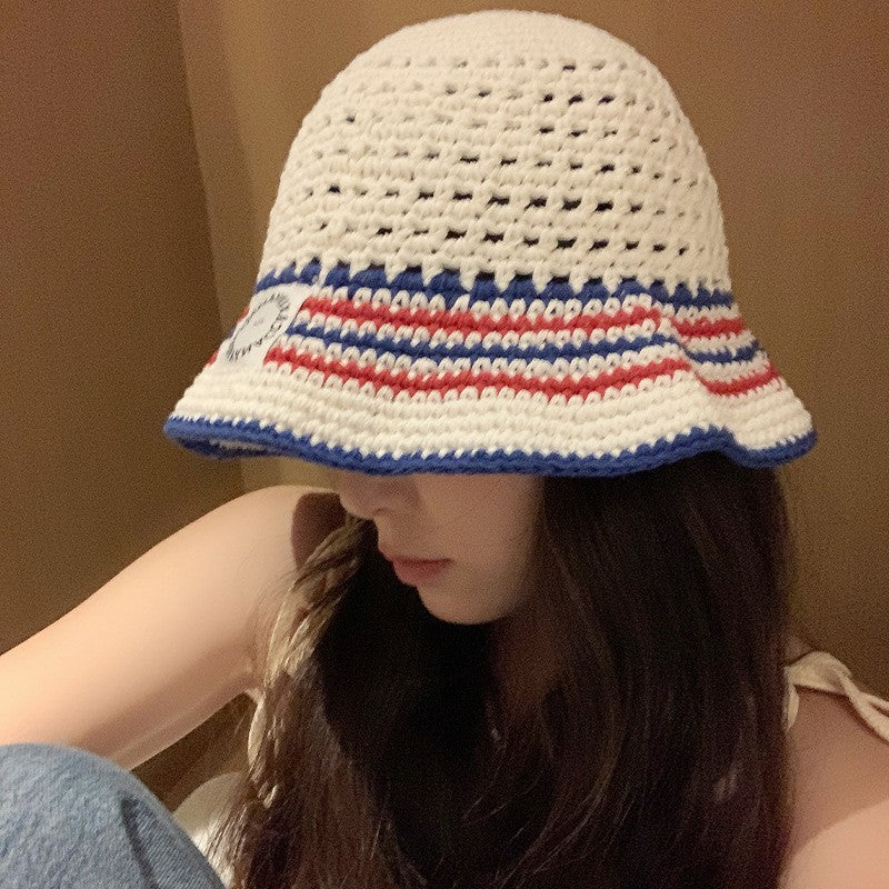 Alenya Striped Cotton Bucket Hat