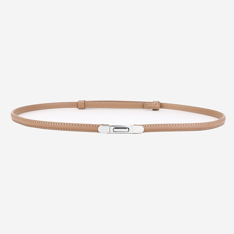 Alvara Slim Leather Waist Belt