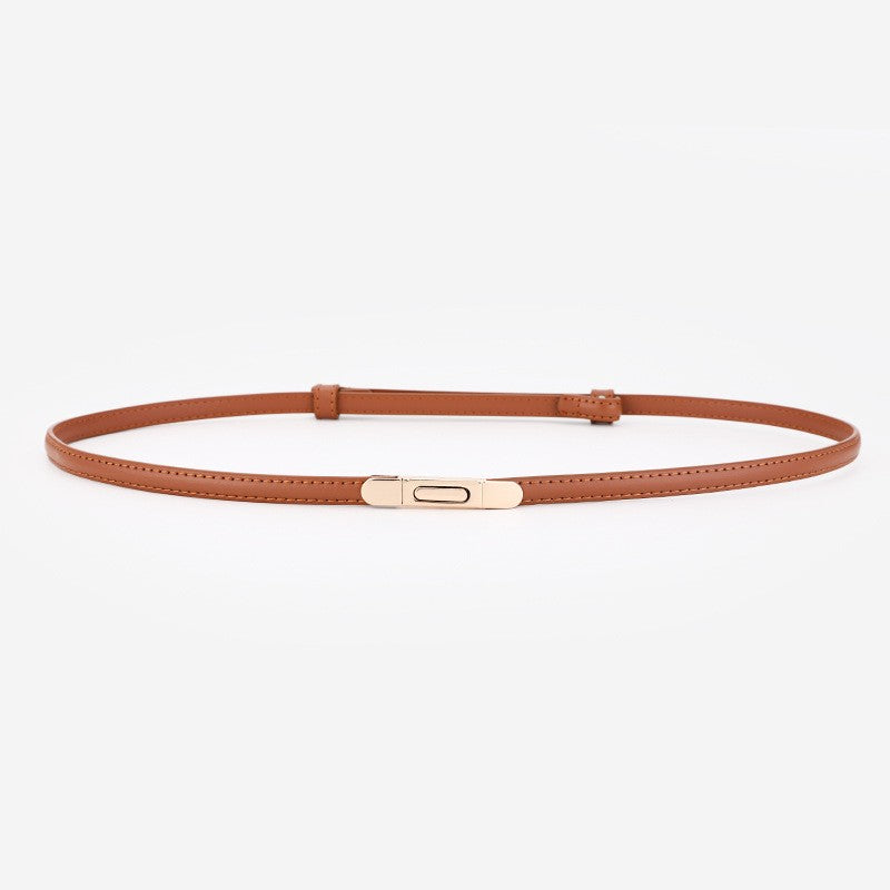Alvara Slim Leather Waist Belt