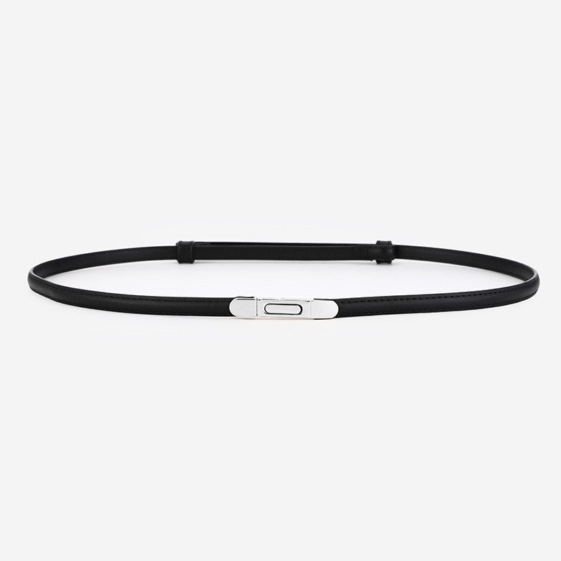 Alvara Slim Leather Waist Belt
