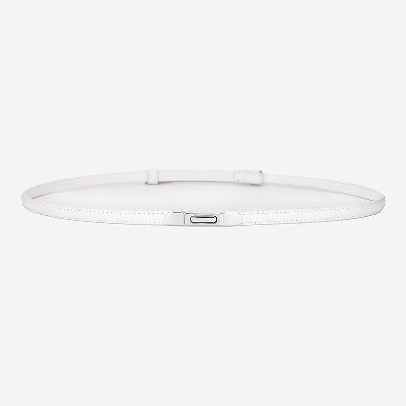 Alvara Slim Leather Waist Belt