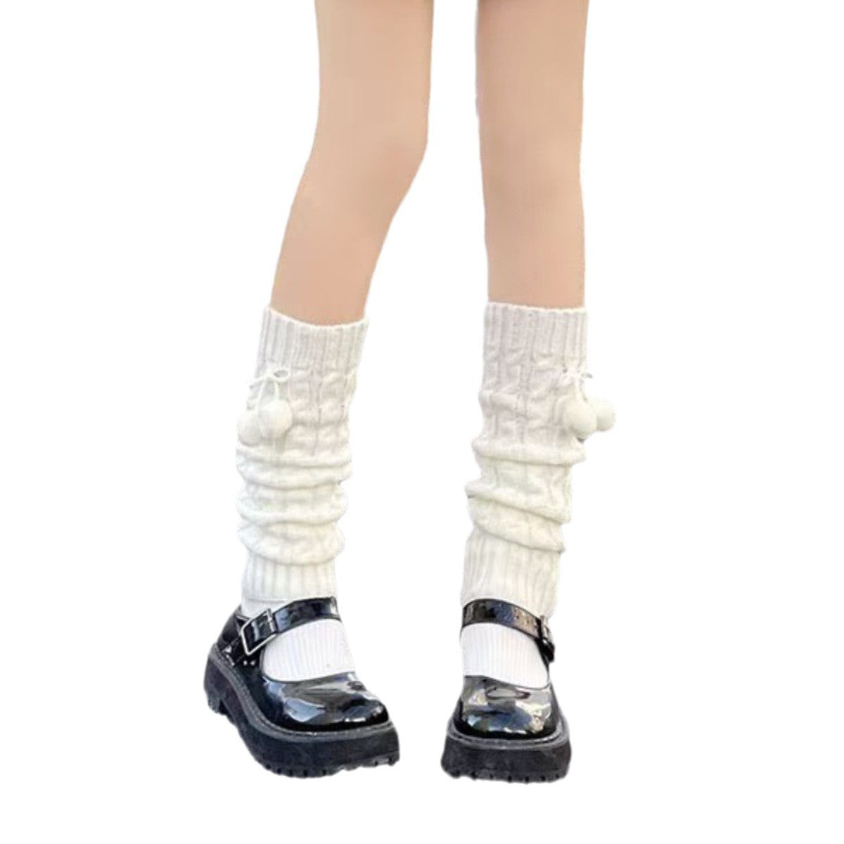 Aria Pom Mid-Calf Socks