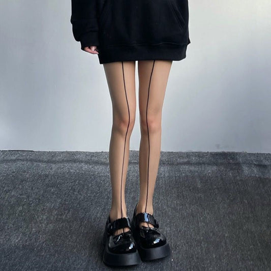 Nyra Sheer Reversible Stockings