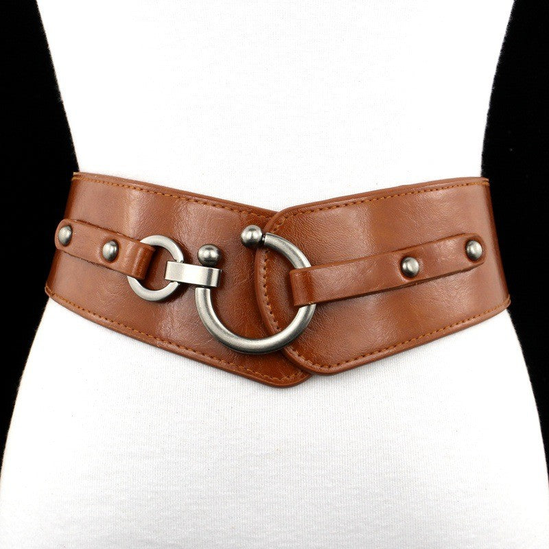 Olyra Wide Elastic Waist Belt