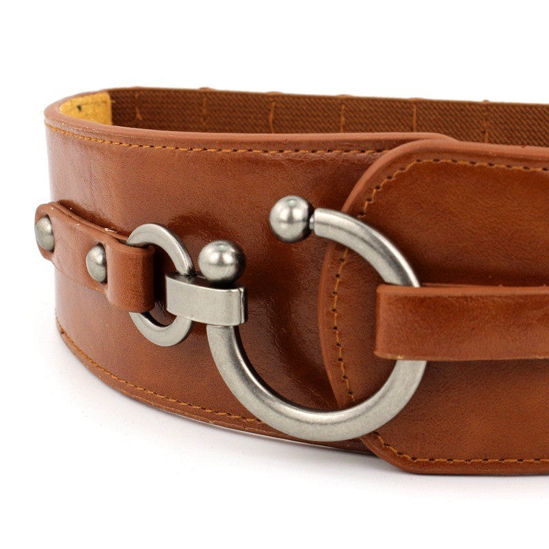 Olyra Wide Elastic Waist Belt