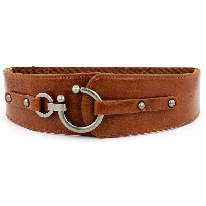 Olyra Wide Elastic Waist Belt