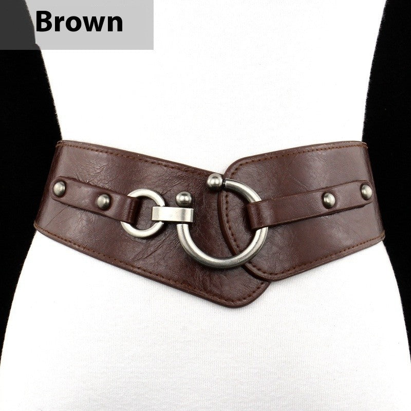 Olyra Wide Elastic Waist Belt