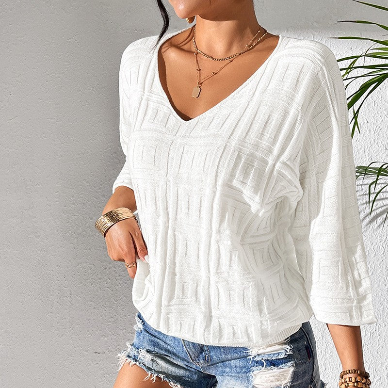 Selinna V-Neck Knit Sweater