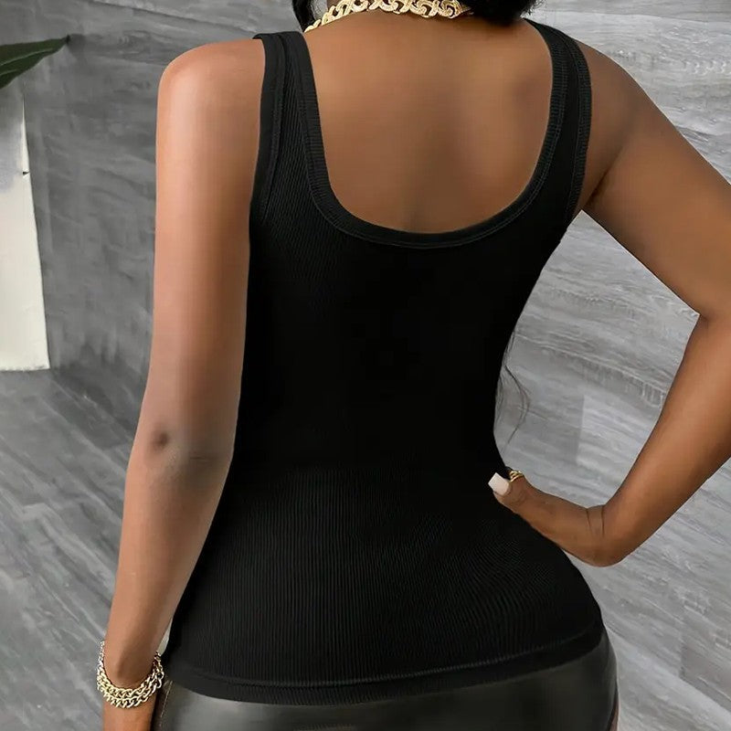 Zeyla 3-Pack Ribbed Slim Fit Tank Tops